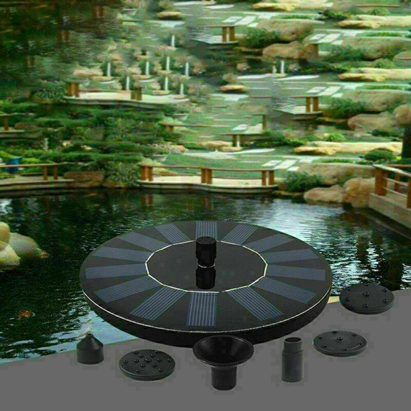 Solar Fountain Floating Pump Water Feature Garden Pool