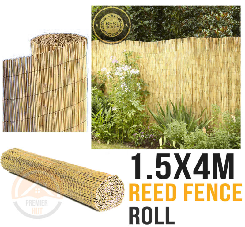 Natural Reed Fence Screening Roll Garden Privacy