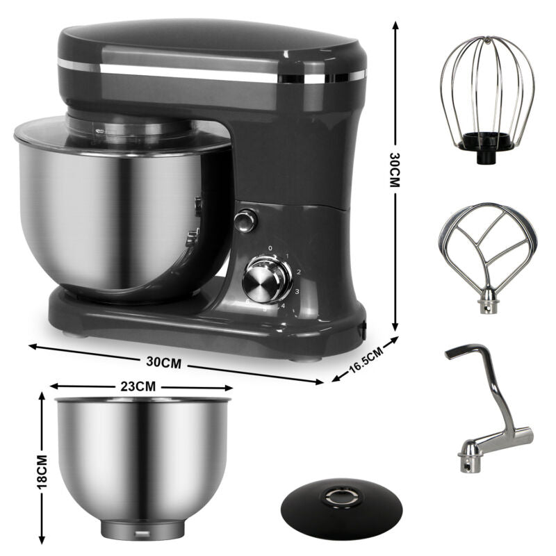 1200W Electric Food Mixer Stand Stainless Steel