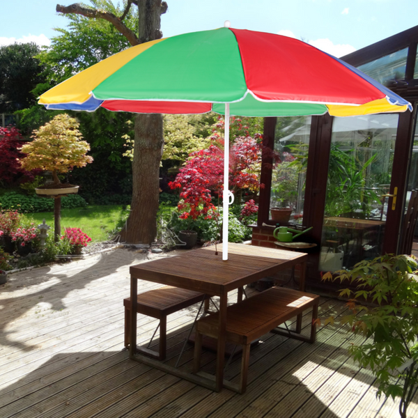 Garden Beach Patio Tilting Tilt Umbrella Parasol Sun Shade Protection - Cints and Home