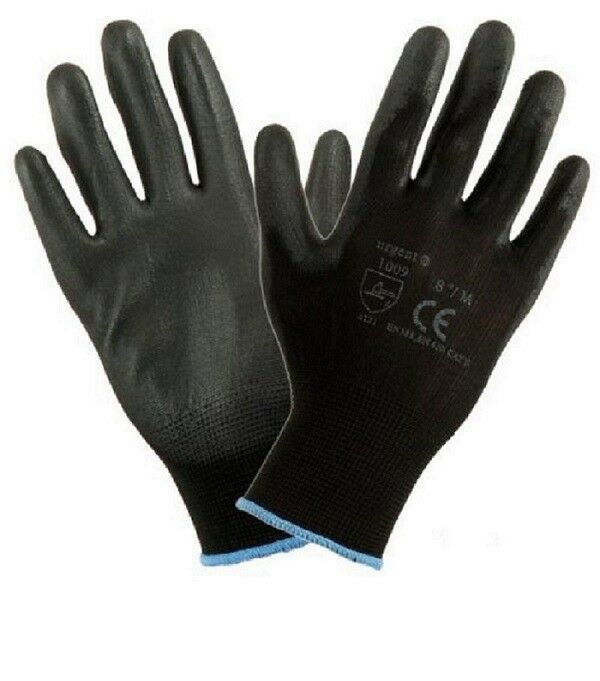 Black Nylon Safety Work Glove - Cints and Home
