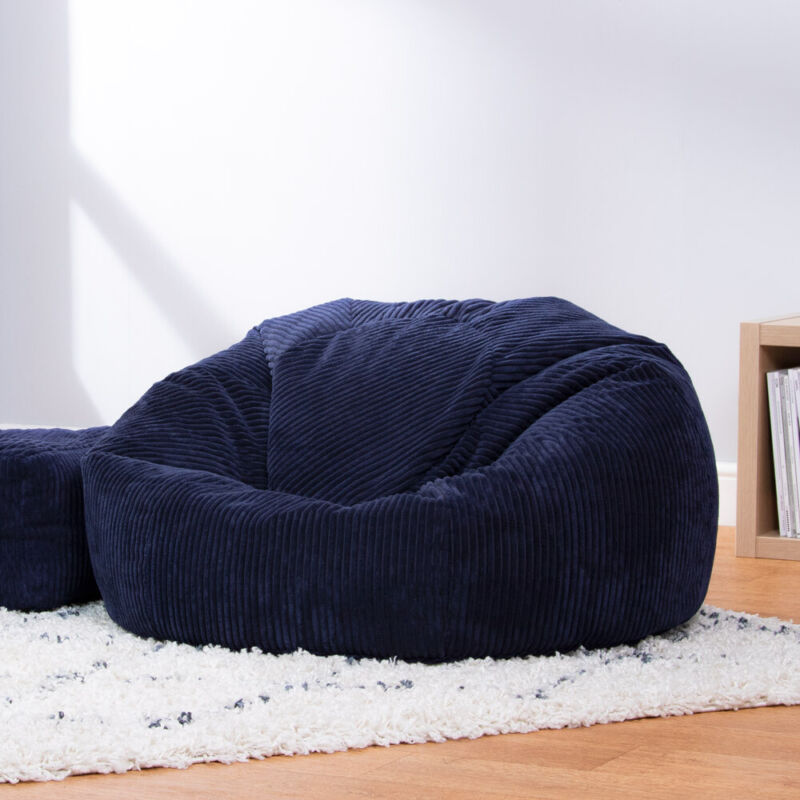 Adult Cord Bean Bag Chair, Luxury Extra Large