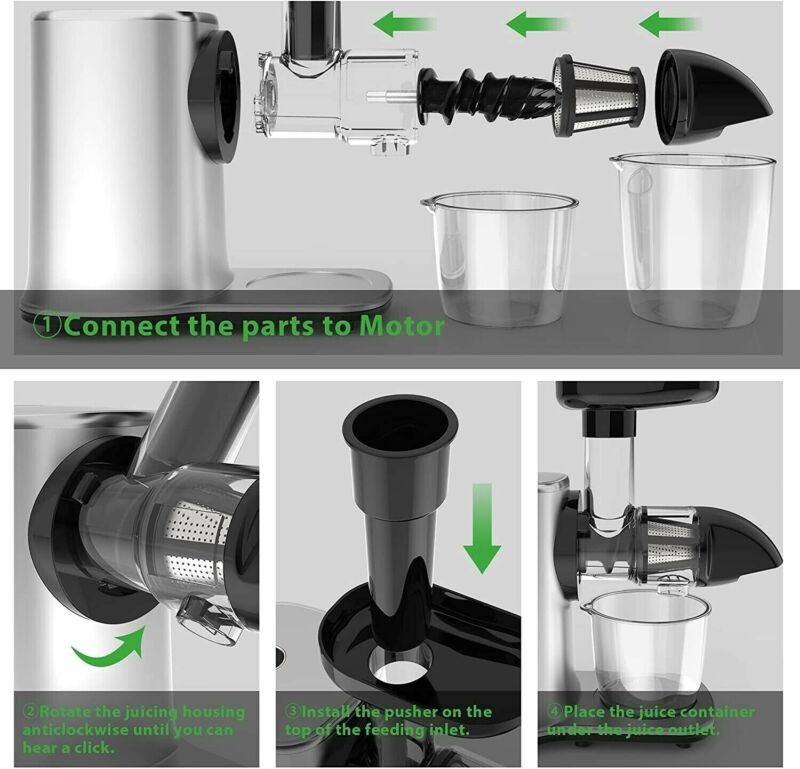 Powerful Slow Juicer Machine for Fruit and Veg - Cints and Home