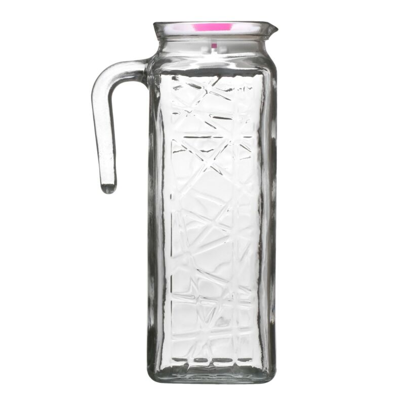 Glass Water Juice Pitcher Decanter Carafe Jug