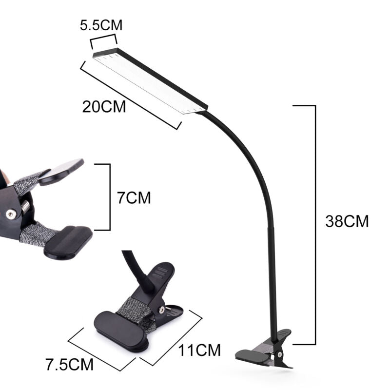 48LED USB Clip On Flexible Desk Lamp Dimmable