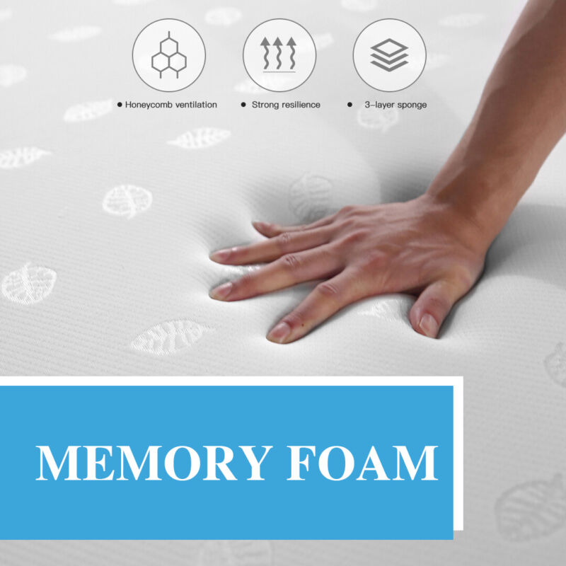 Memory Foam Mattress Rolled 3 Zone