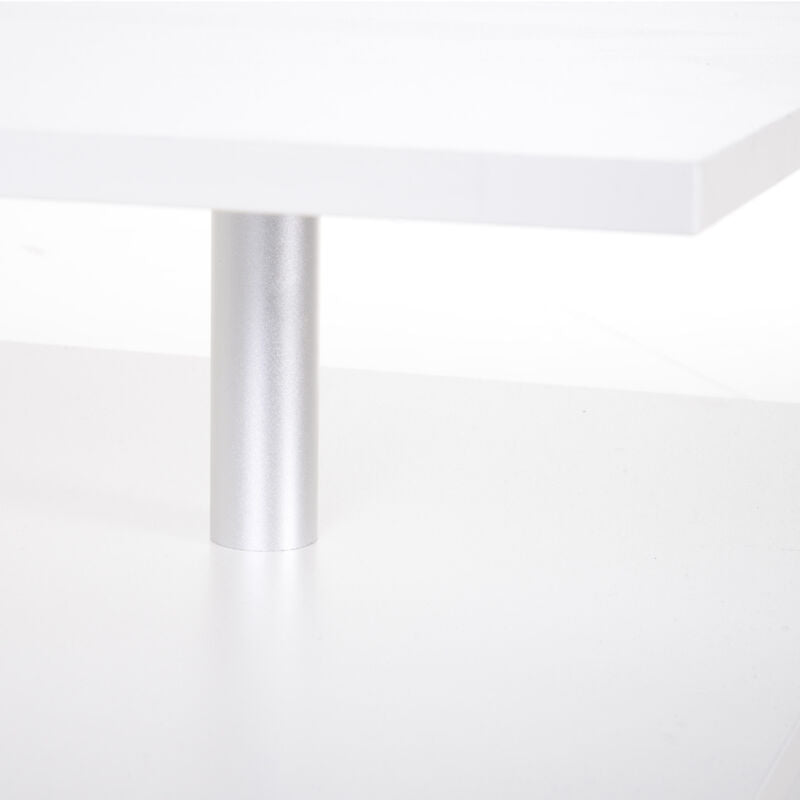2 Tier Coffee Table End/Side Table Modern Design w/Open