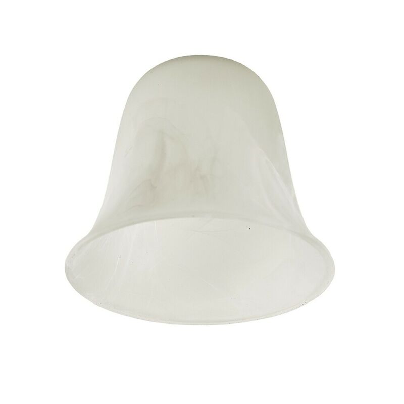 Set of 3 Frosted White Bell Shaped Ceiling Shade - Cints and Home