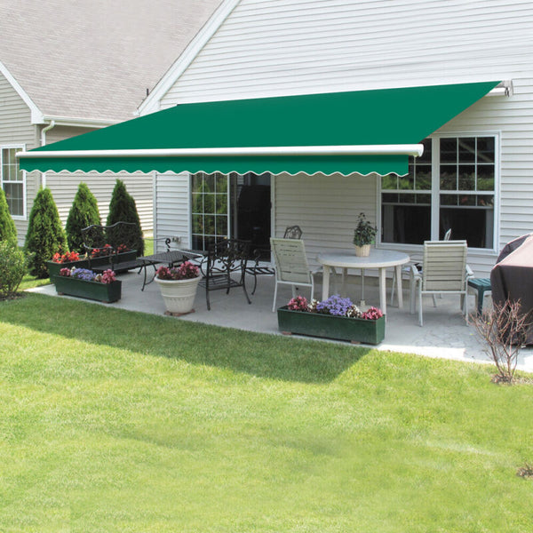 Retractable Awning Manual Outdoor Canopy Patio