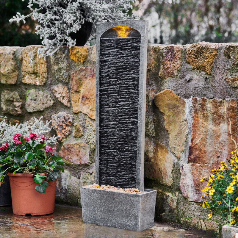 Garden water feature cascading fountain with Lights