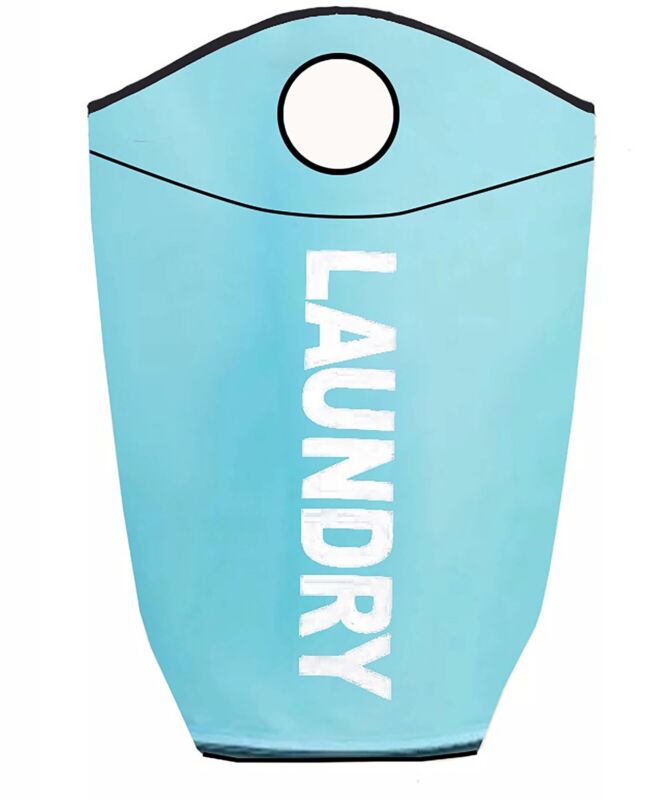 Collapsible Fabric Laundry Hamper, Foldable Clothes Bag, Washing Bin Basket