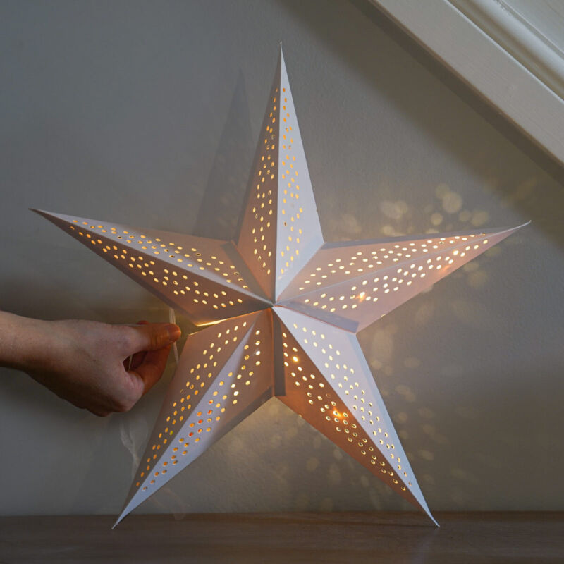 Christmas Paper Star LED Hanging Decoration