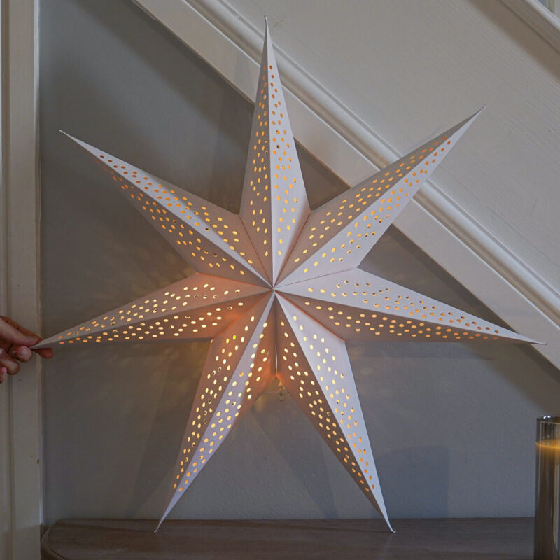Christmas Paper Star LED Hanging Decoration