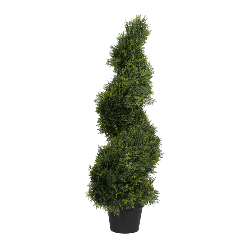 Cedar Spiral Topiary Tree for Christmas