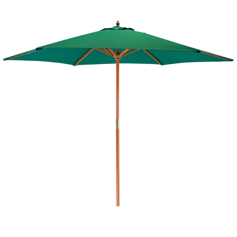 Garden Patio Parasol Umbrella Hardwood Frame 2.7m
