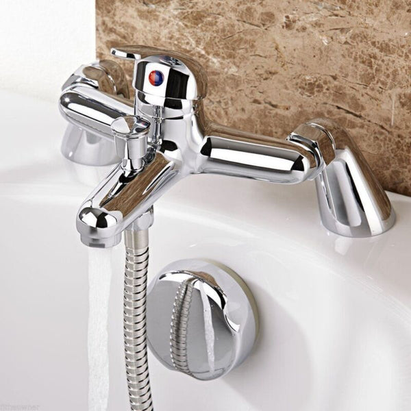 Bathroom Taps Set Modern Mono Basin Sink Mixer Bath