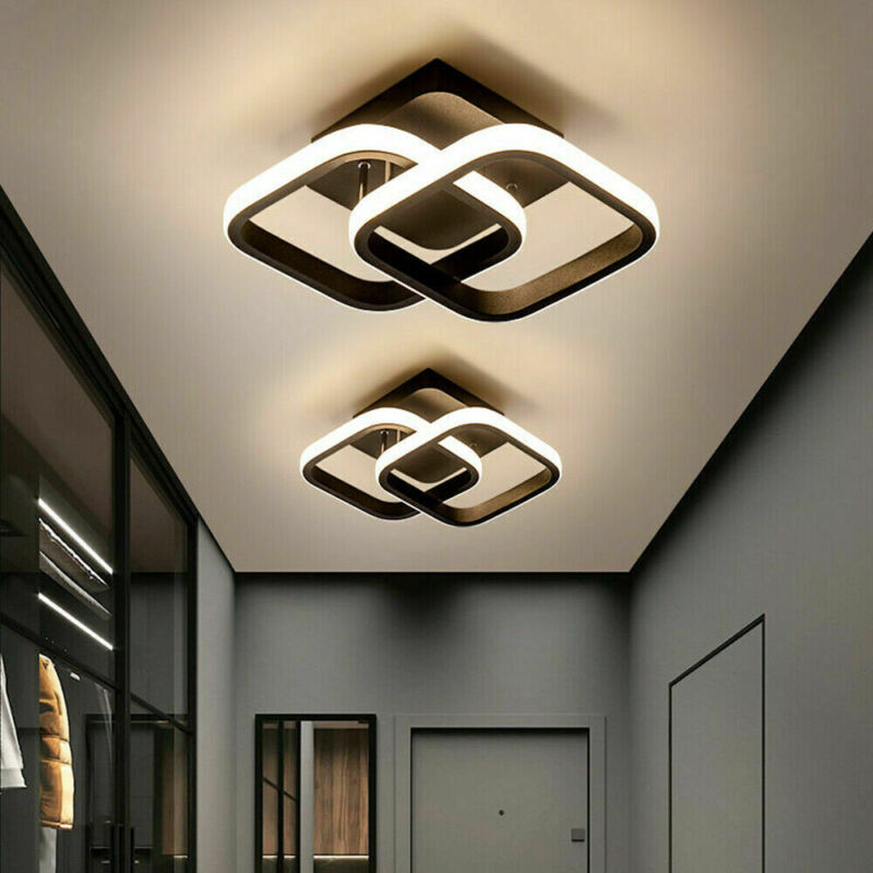 Dimmable LED Ceiling Light Square Panel Living Room Chandelier Pendant Lights - Cints and Home