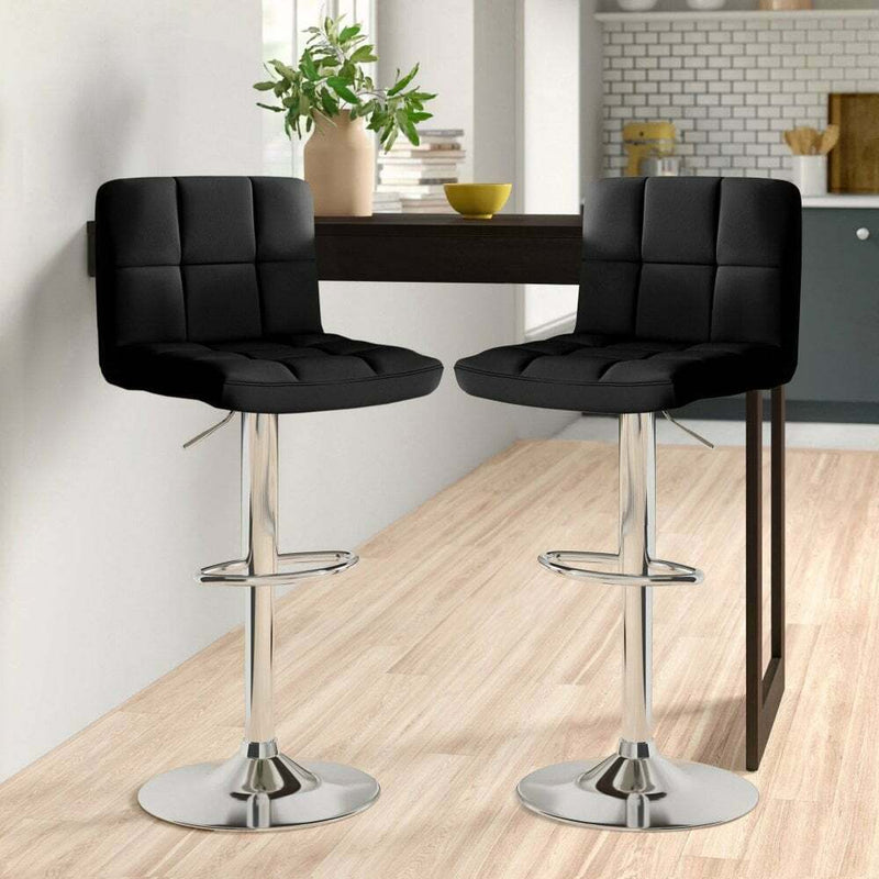 Swivel Faux Leather Kitchen Stool - Cints and Home