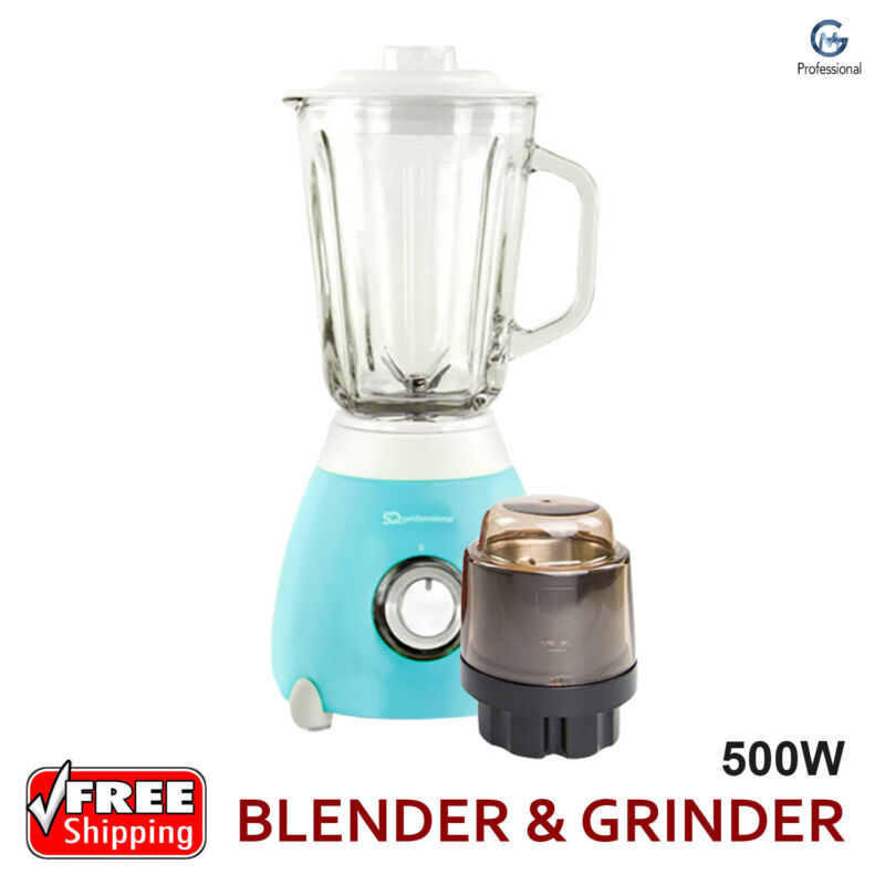 2 in 1 Electric Blender Grinder Smoothie Maker Mixer