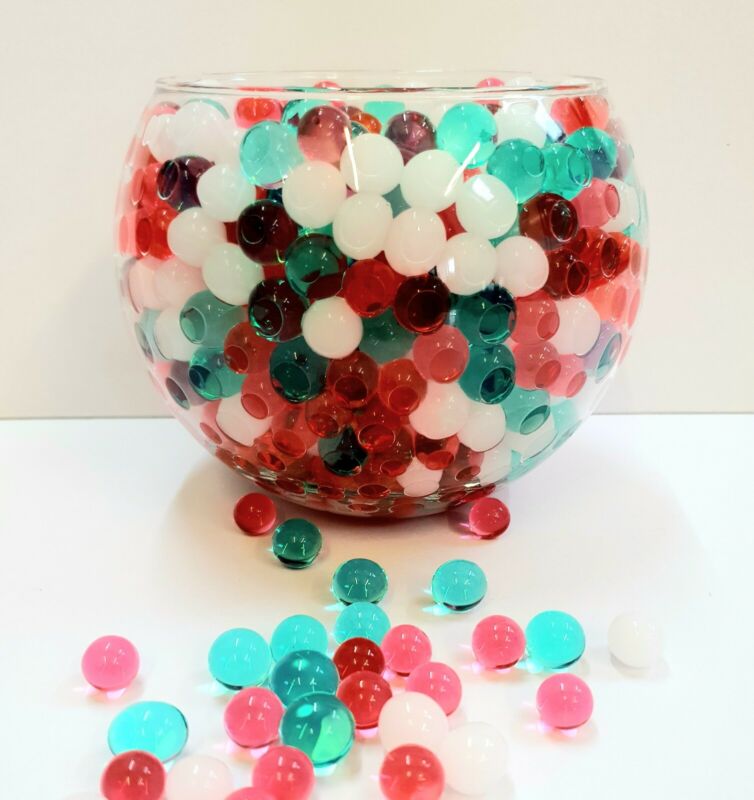 1000 water beads crystal vase