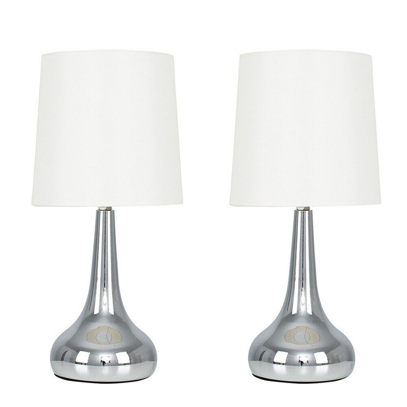 Touch Table Lamps | Set Of 2 | 34cm | Dimmer - Cints and Home