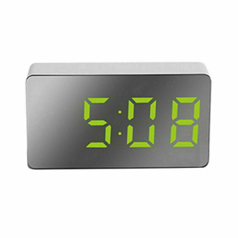 LED Electric Digital Alarm Clock Mains Battery