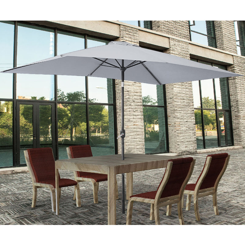 2x3m Rectangle Garden Parasol Umbrella Patio Sun