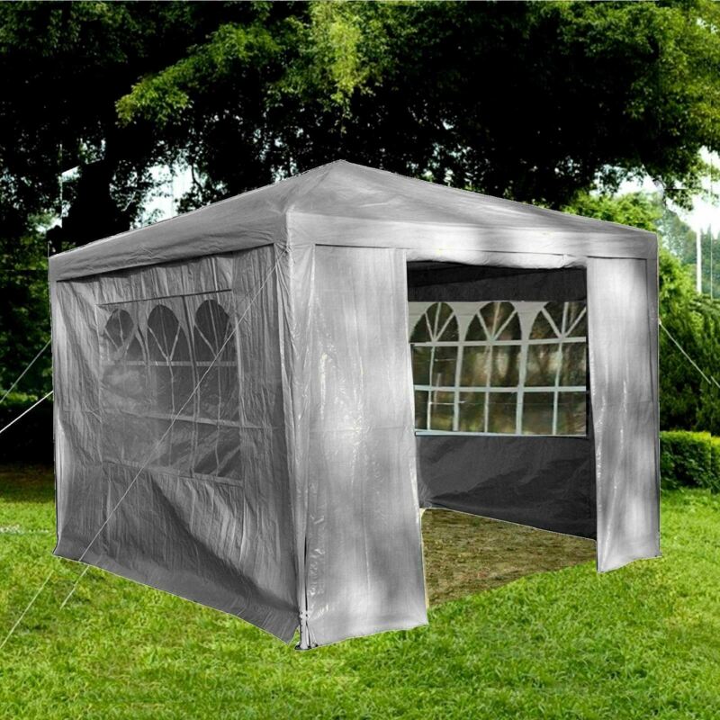 Gazebo With Sides Garden Marquee PE Awning Beach Party