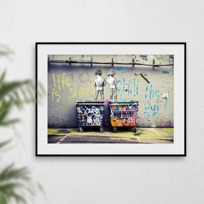 Banksy Wall Art Prints Picture Graffiti Artwork Decor Posters in A3 A4 A5 Size - Cints and Home