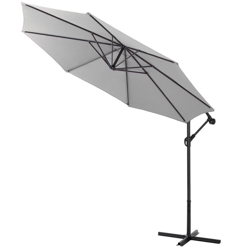 Hanging Outdoor Umbrella Cantilever Shelter Sun Parasol