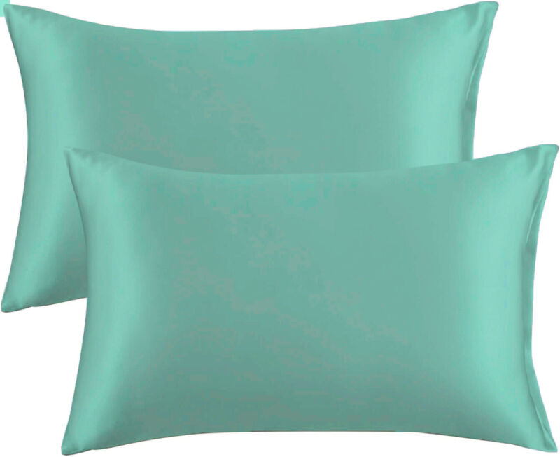 2 x Soft Silk Feel Pillowcase Micorfiber