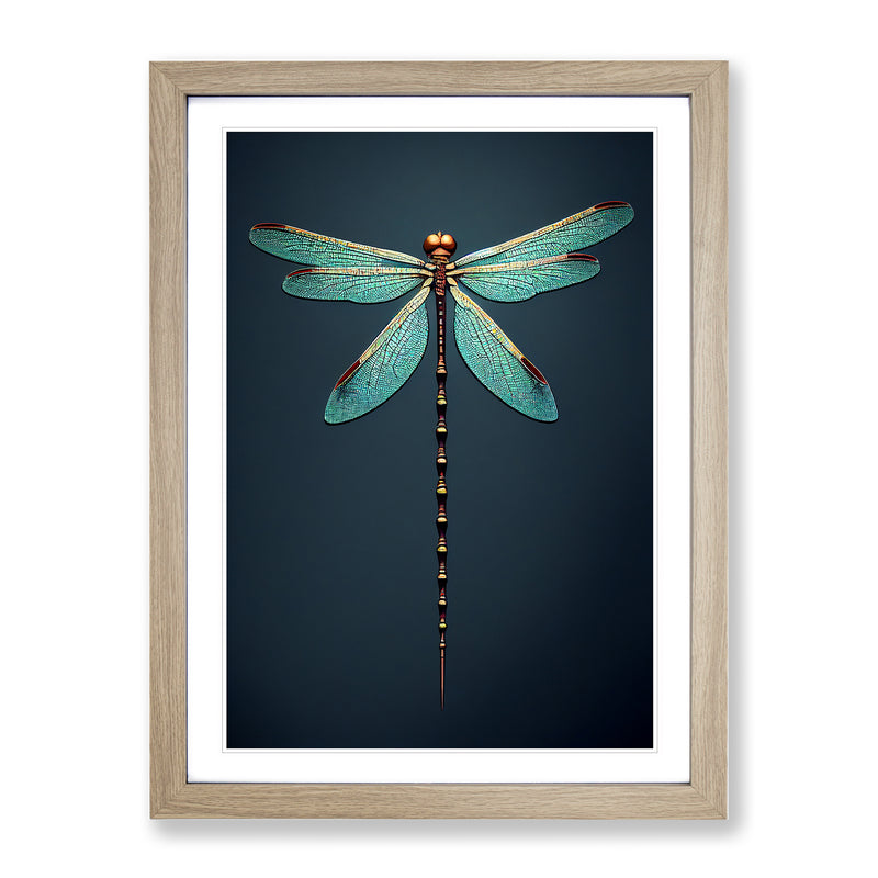 Dainty Dragonfly Framed Wall Art Canvas Painting - Cints and Home