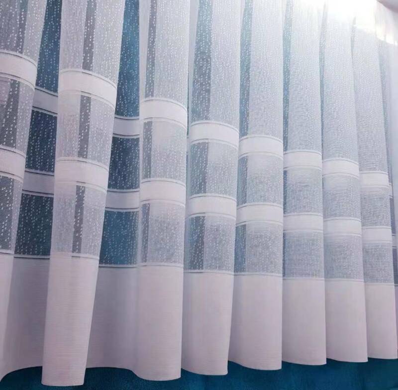 White Lace Window Net Curtains Rod Slot