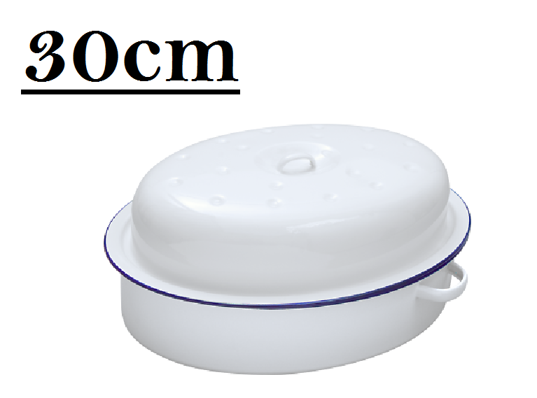 Oval Enamel Roaster Dish Oven Tray Casserole