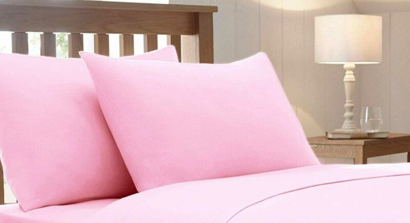 2 X Pillow Case Luxury Fine Poly cotton Housewife