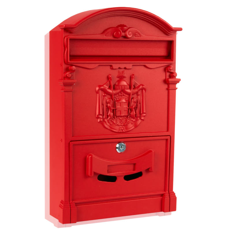 Vintage lockable letter mail box