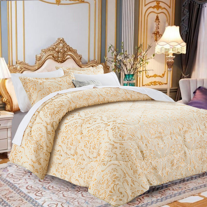 Quilted Bedspread Bed Throw Double King Size Bedding Set