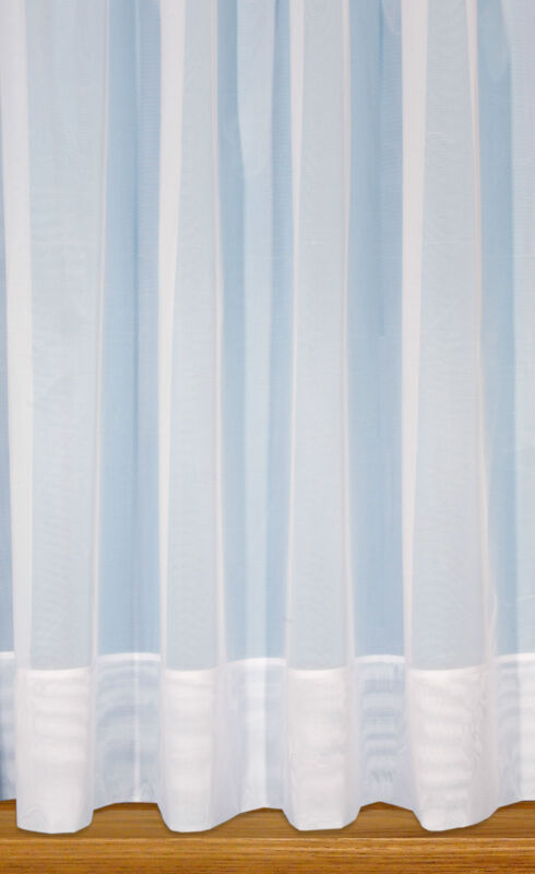Straight Base Net Curtains With Slot Top