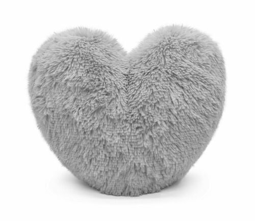 Heart Fleece Shape Fluffy Filled Super Soft Cushion