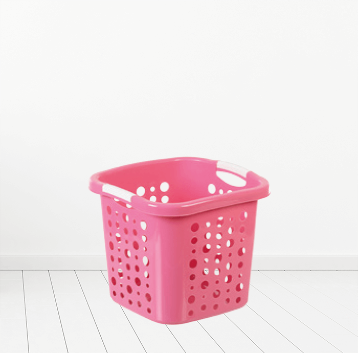 Plastic Laundry Basket Clothes Washing Bin Storage Hamper Small Large Organiser