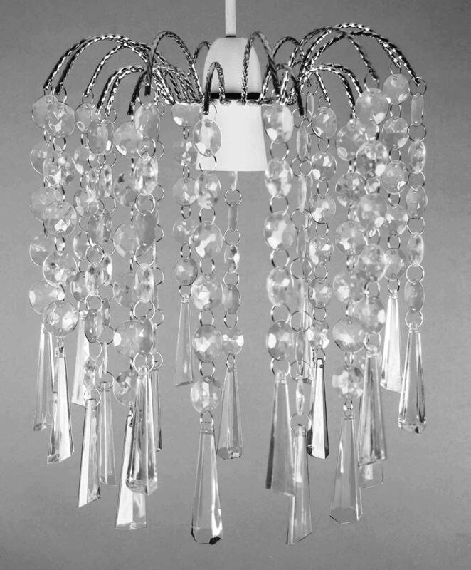 Modern Acrylic Hanging Crystal Droplet Chandelier