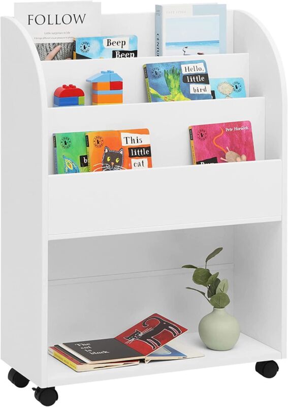 Wooden Bookcase Children Book Shelf Rack Storage - Cints and Home