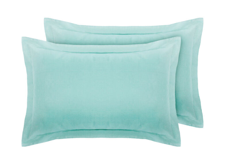 2x Oxford Pillowcase Cover 100% Poly Cotton